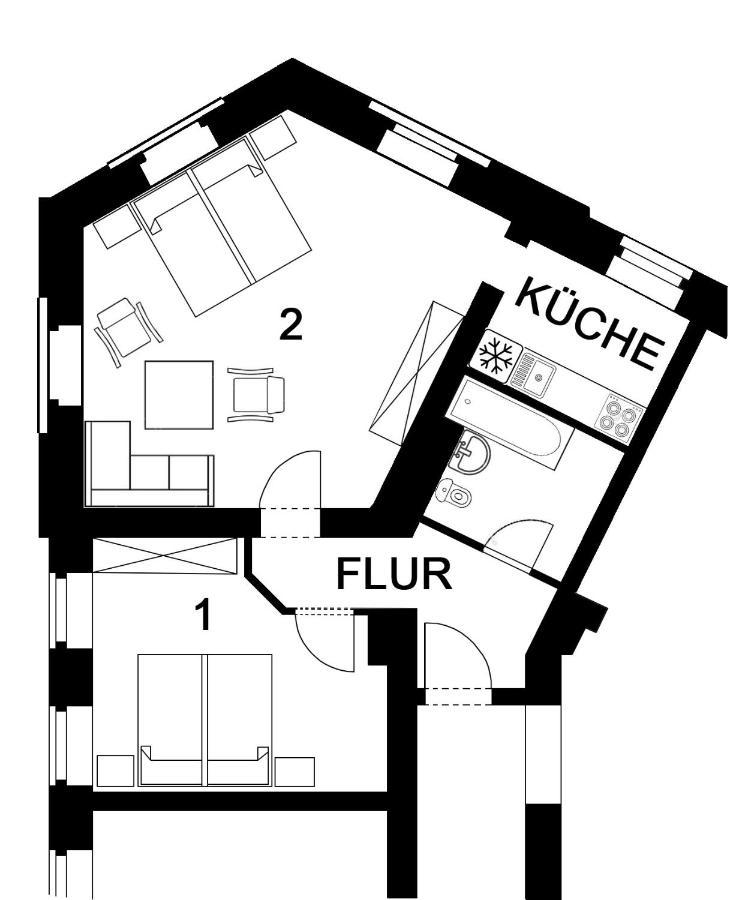Apartment Eva Chemnitz Exterior photo